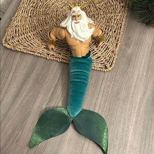 Disney Mermaid King Trident Toy with Green Tail